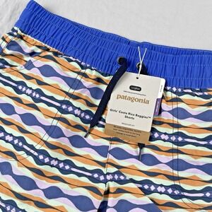 PATAGONIA‎ Costa Rica Baggies Shorts Girls XL Coast Highway Tidepool Blue Water